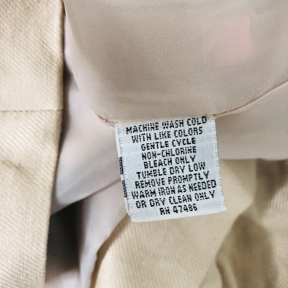 Mary McFadden Vintage Jacket Beige Pink Linen Blend Zip Front Size 10 - Picture 3 of 12